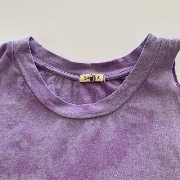 Somewhere West Purple Tie Dye Short Sleeve T-Shirt Large - Picture 2 of 7